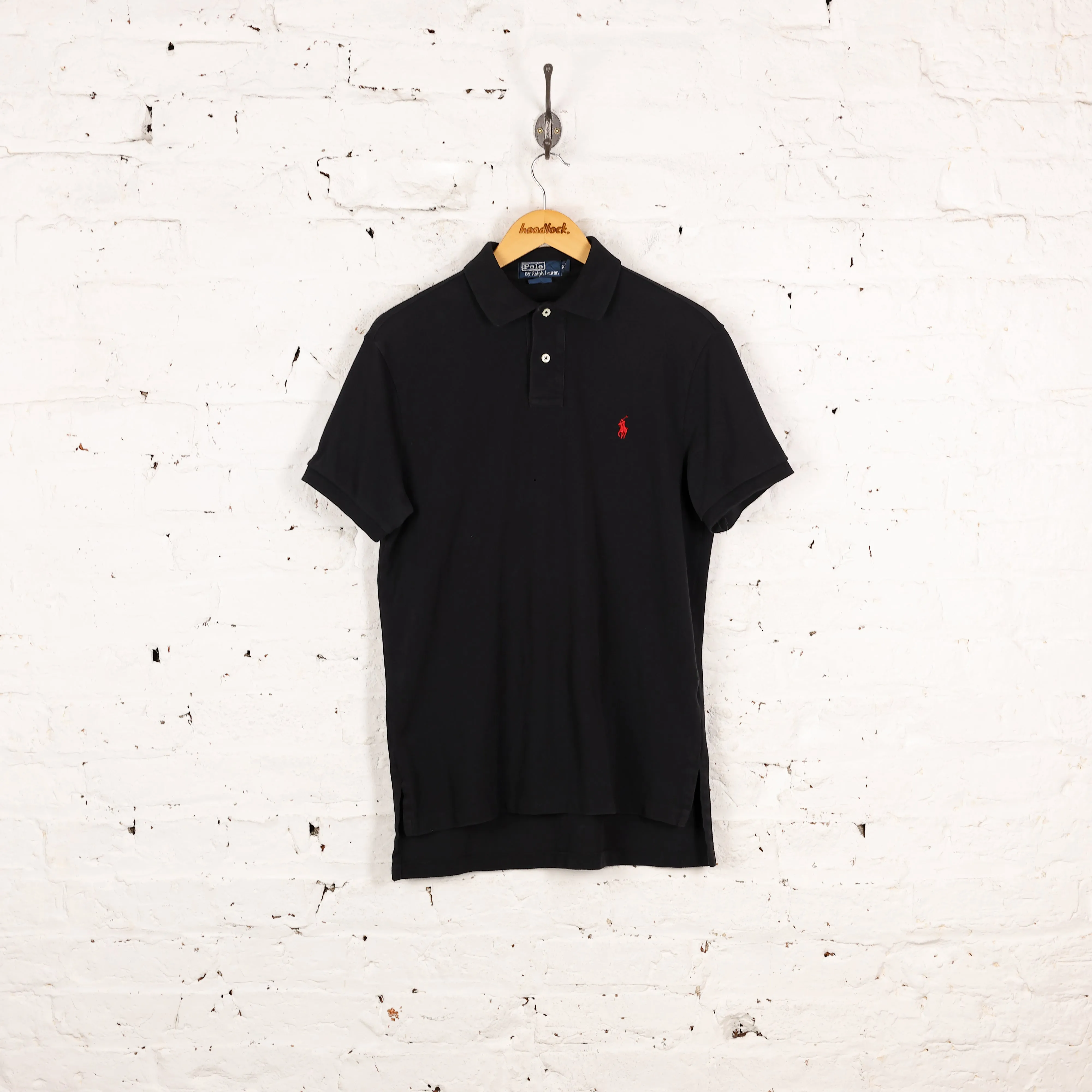 Polo Ralph Lauren Short Sleeve Polo Shirt - Black - M