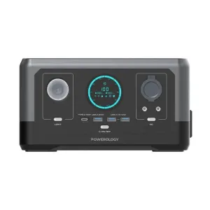 Powerology 76800mAh 300W Solar Input Portable Generator