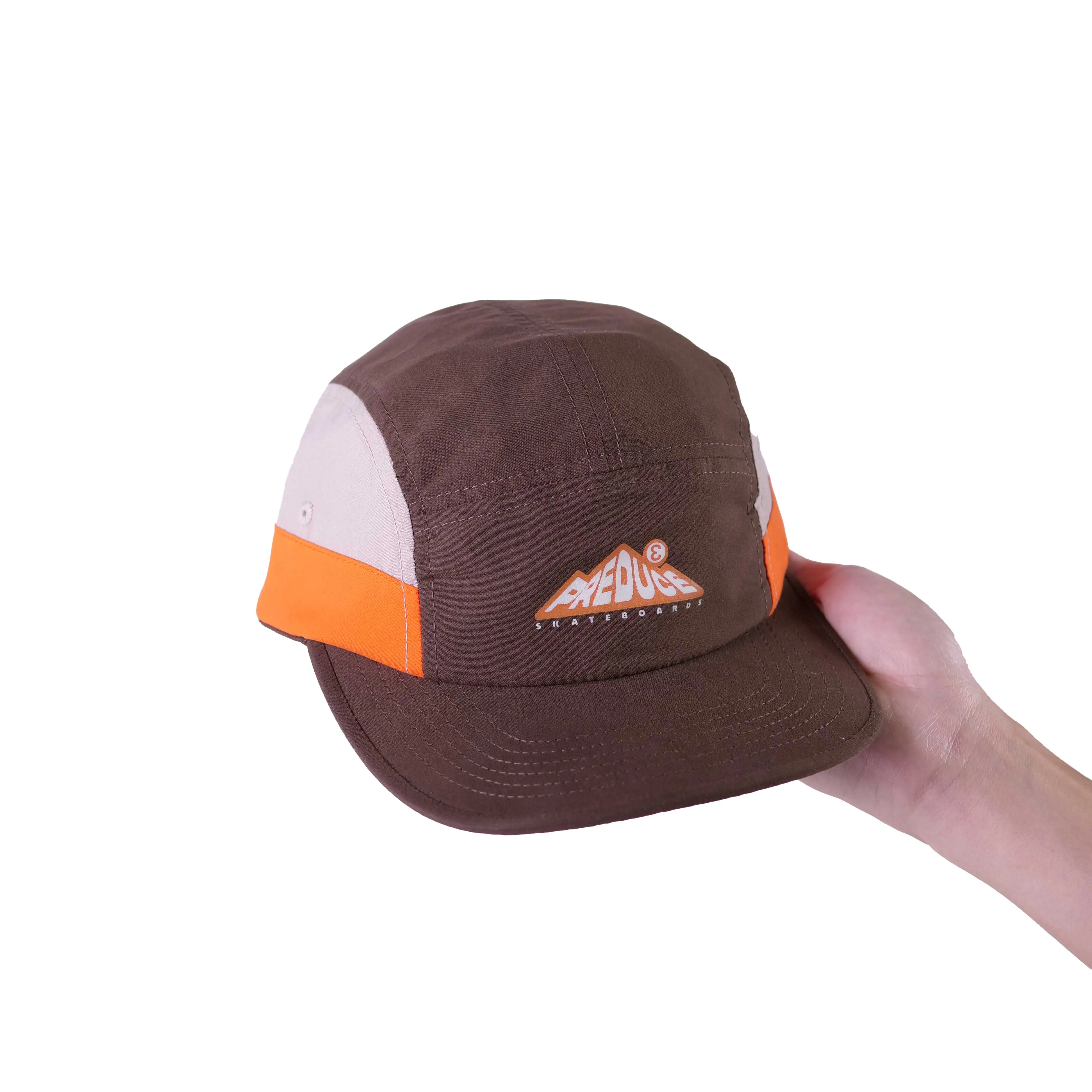 Preduce Camping Racer Hat Chocolate/Orange/White