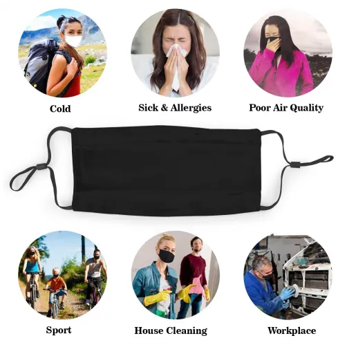 Print Dust Masks Fashion Football Personalized San Francisco 49ers Black Face Mask  43