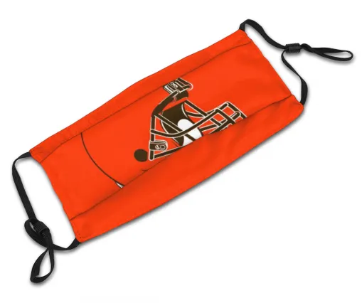 Print Football Personalized Cleveland Browns Adult Dust Mask With PM 2.5 Filters