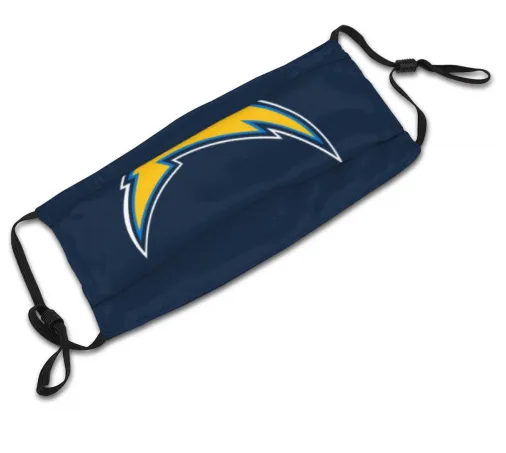 Print Football Personalized Los Angeles Chargers Adult Dust Mask With PM 2.5 Filter