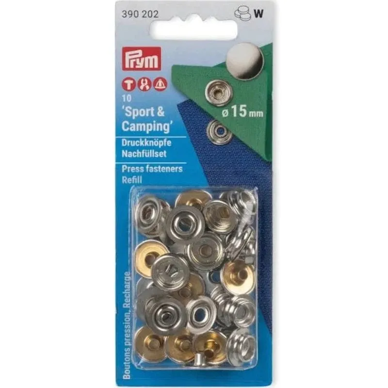 Prym Sport & Camping Press Fasteners 15mm