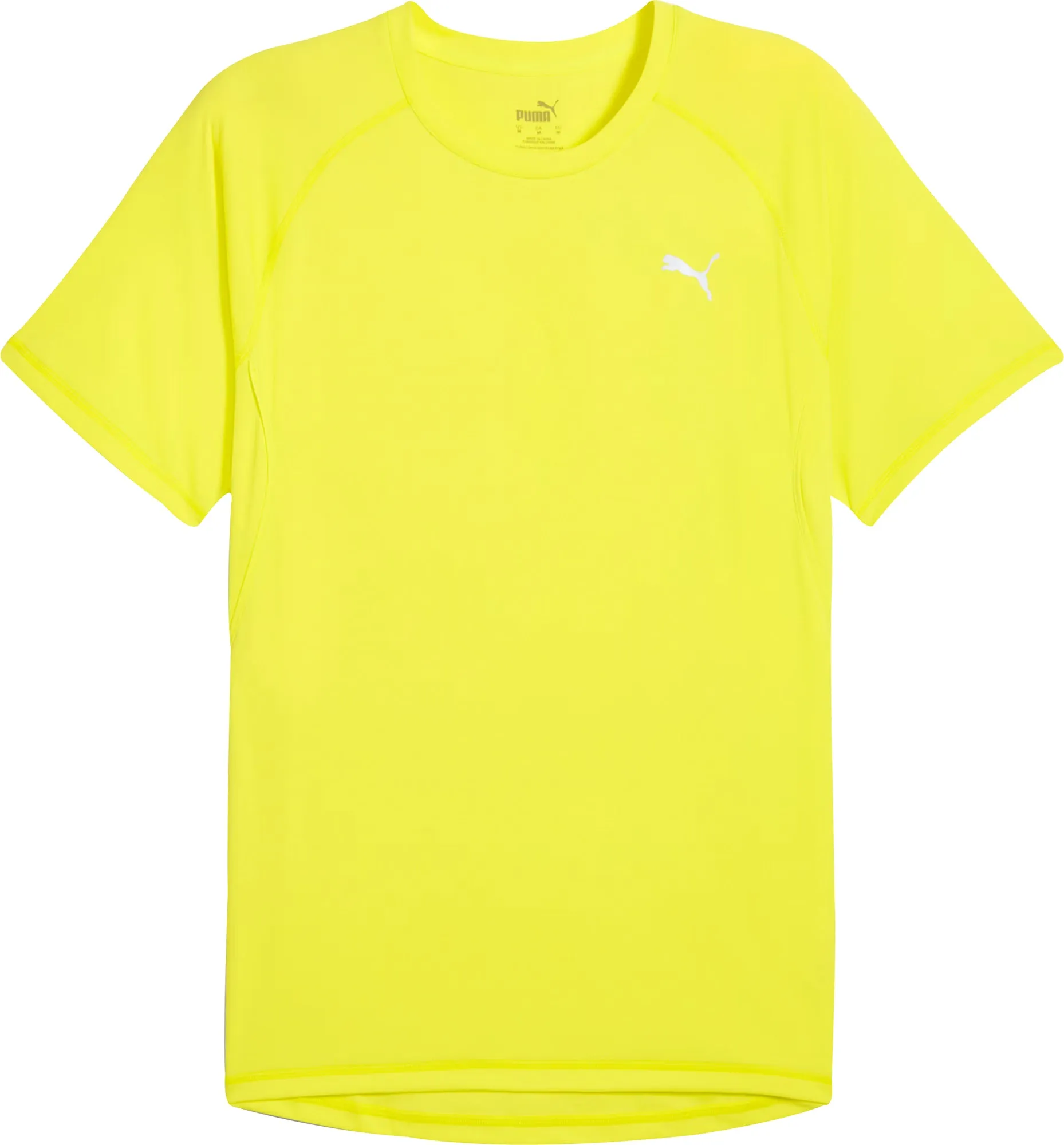 Puma Velocity Short Sleeve Mens Running Top - Yellow