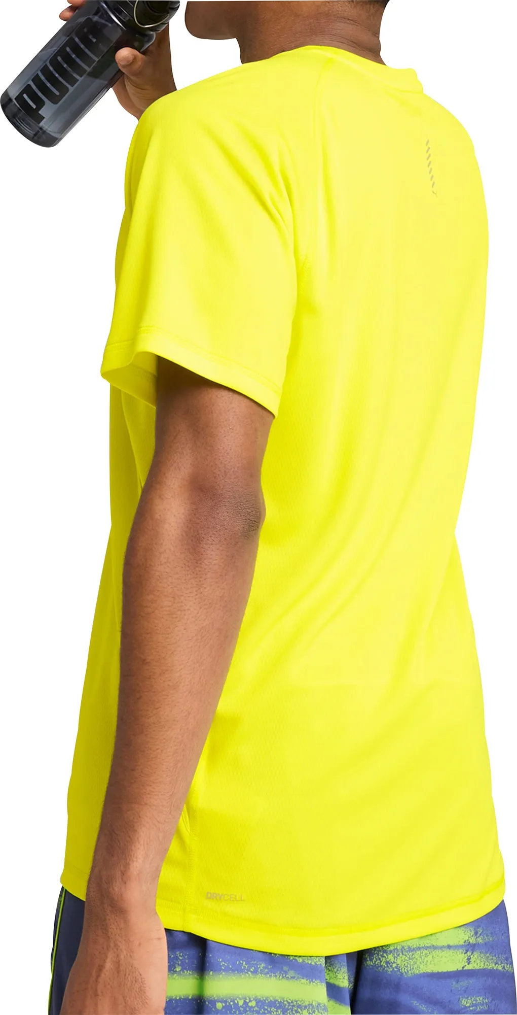 Puma Velocity Short Sleeve Mens Running Top - Yellow