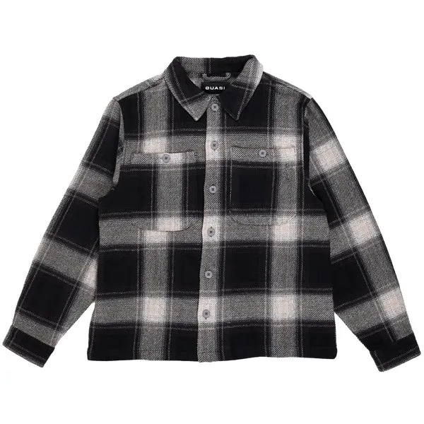 Quasi Maar Long Sleeve Button Up Shirt Gravel