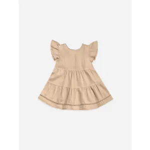 Quincy Mae Apricot Lily Dress   Bloomer Set