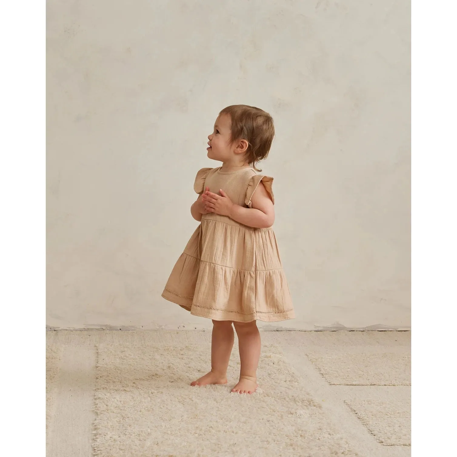 Quincy Mae Apricot Lily Dress   Bloomer Set