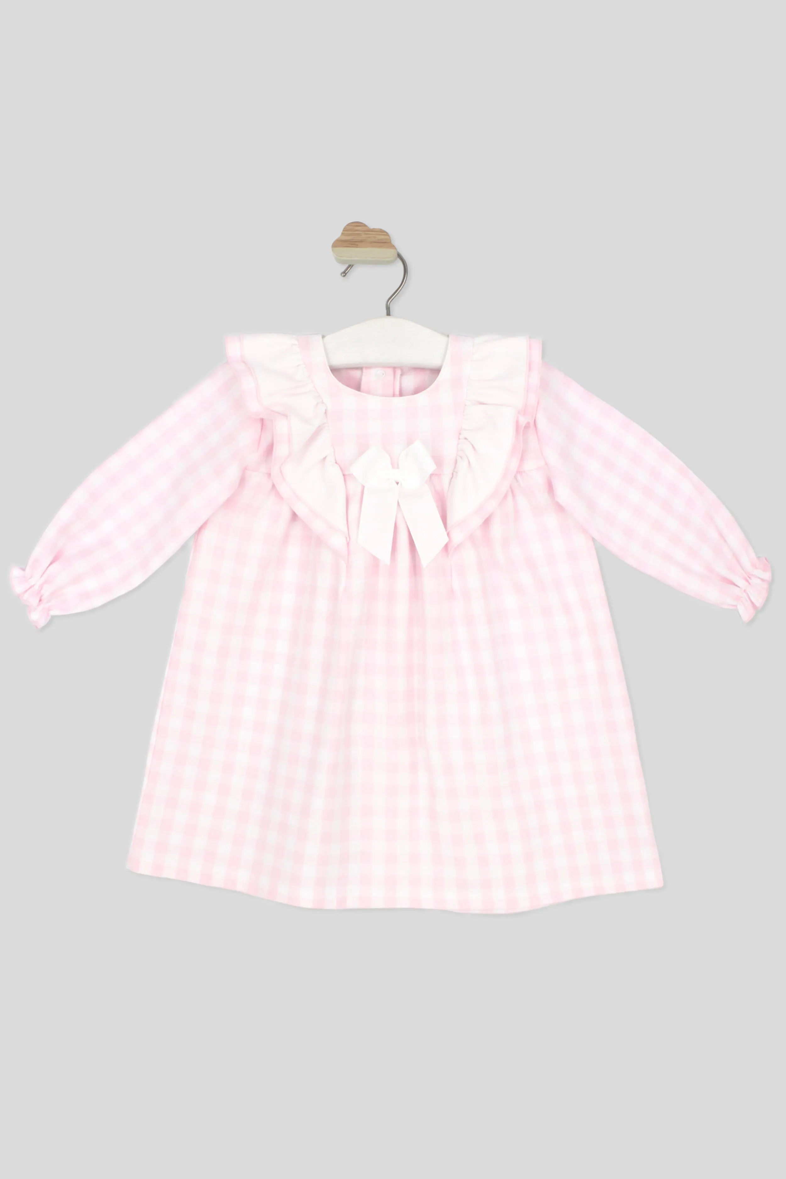 "Darcey" Baby Pink Gingham Dress
