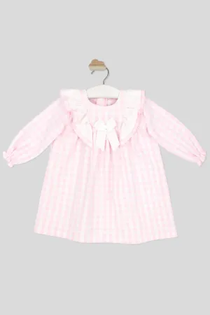 "Darcey" Baby Pink Gingham Dress