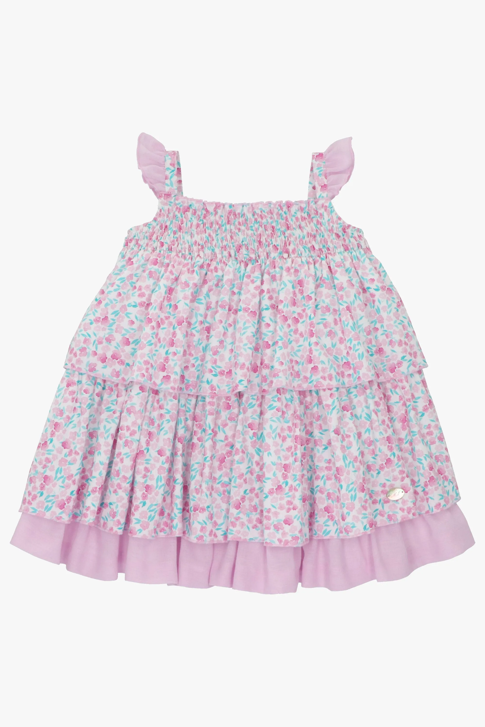 "Everly" Orchid Purple Floral Dress
