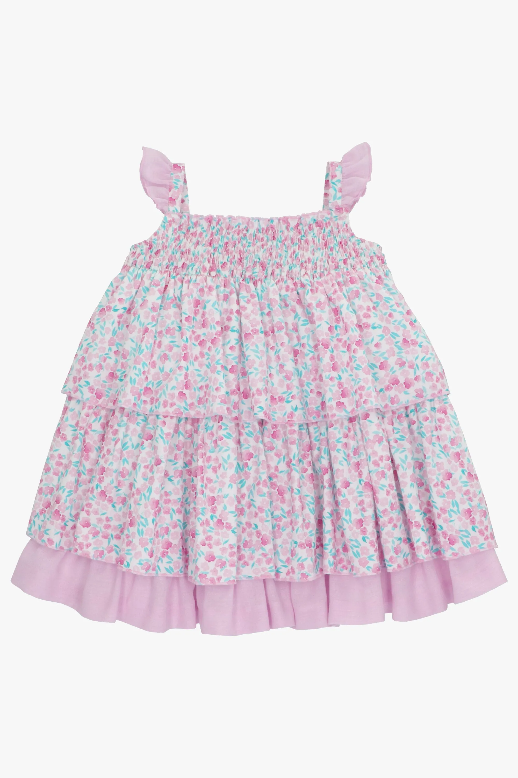 "Everly" Orchid Purple Floral Dress