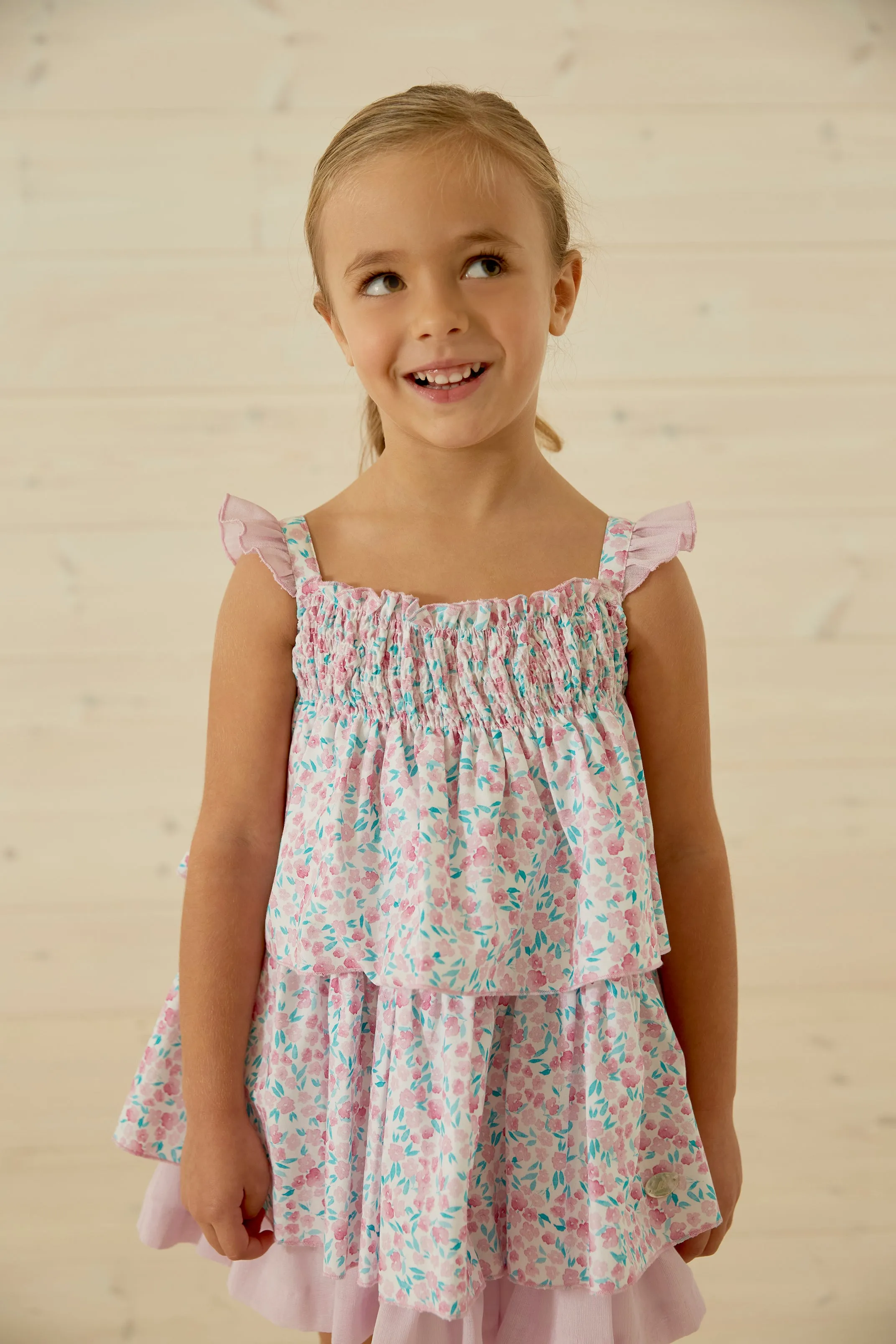 "Everly" Orchid Purple Floral Dress