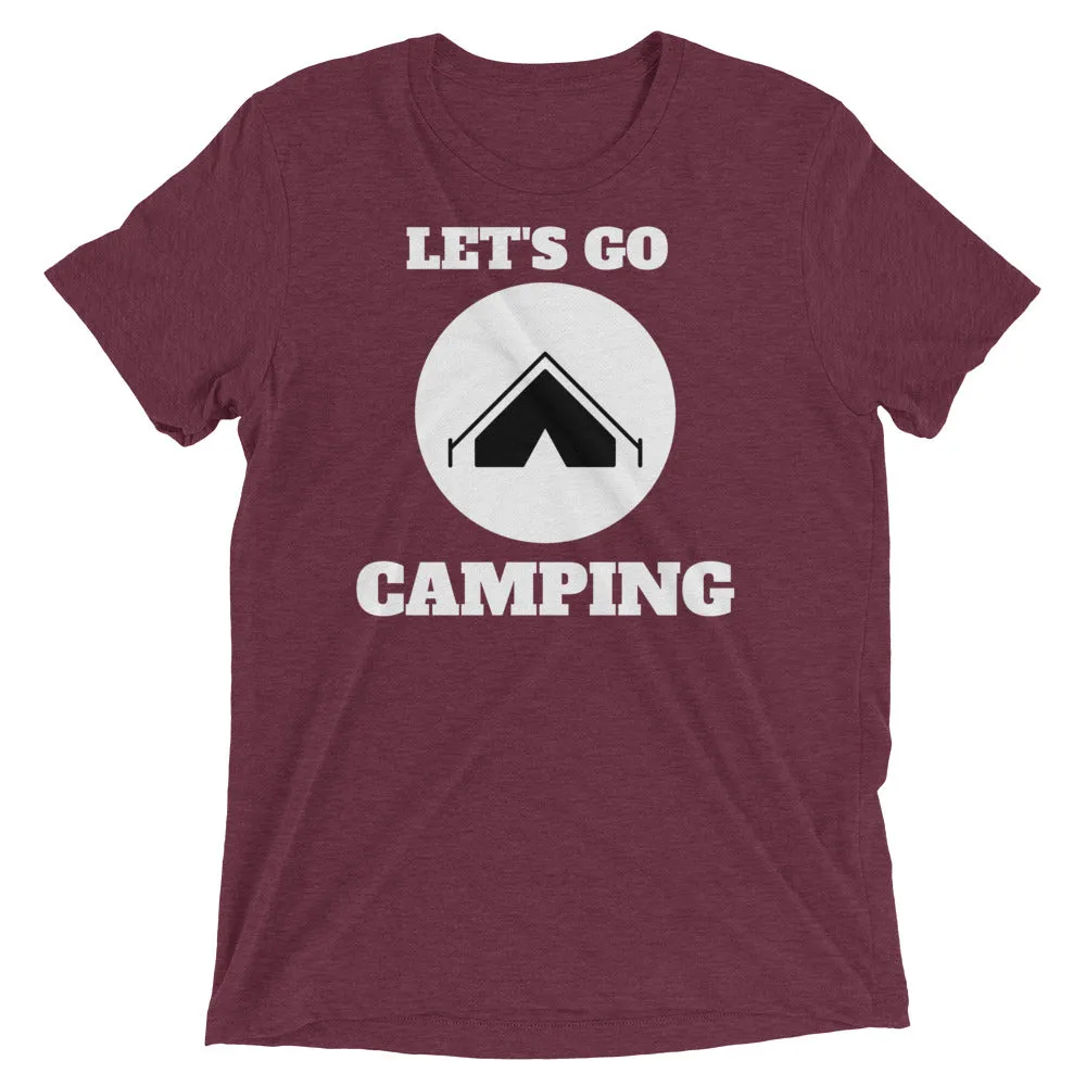 "Let's Go Camping" Unisex Camping Enthusiast Tri-Blend Premium T-Shirt