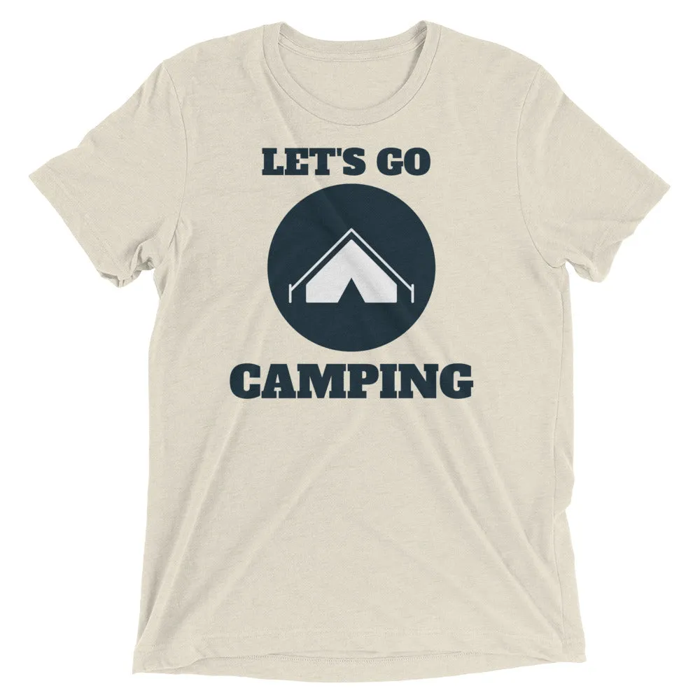 "Let's Go Camping" Unisex Camping Enthusiast Tri-Blend Premium T-Shirt
