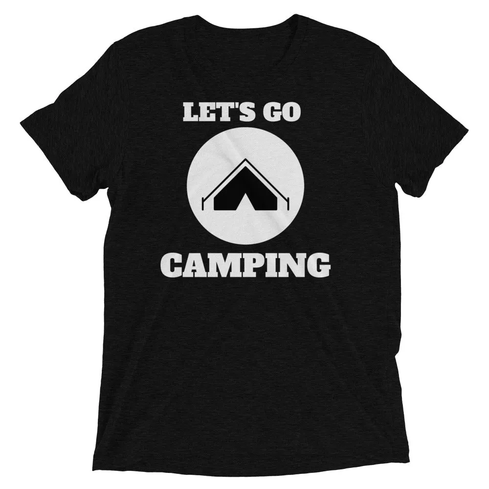 "Let's Go Camping" Unisex Camping Enthusiast Tri-Blend Premium T-Shirt