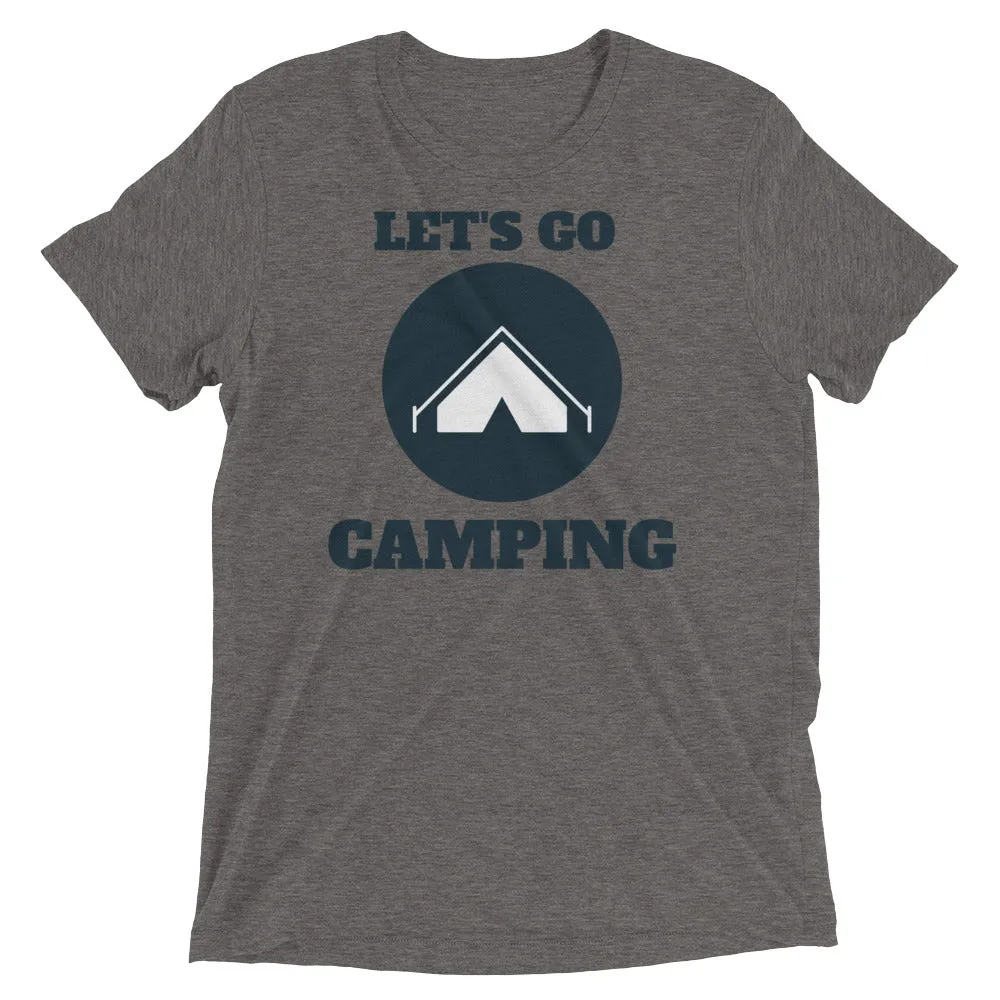 "Let's Go Camping" Unisex Camping Enthusiast Tri-Blend Premium T-Shirt