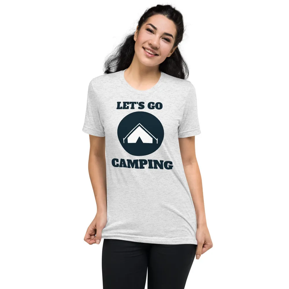 "Let's Go Camping" Unisex Camping Enthusiast Tri-Blend Premium T-Shirt