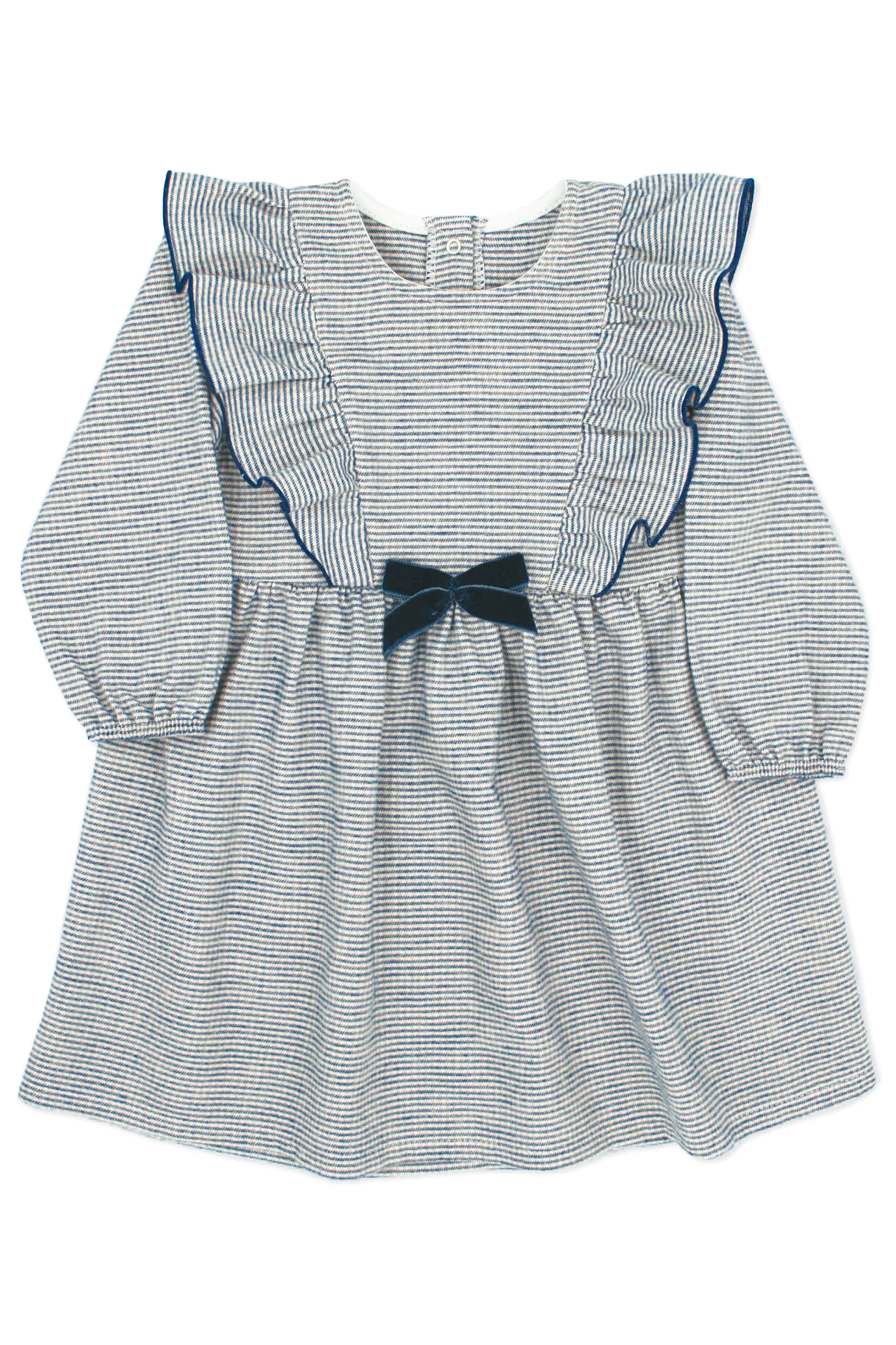 "Lucille" Navy Houndstooth Dress