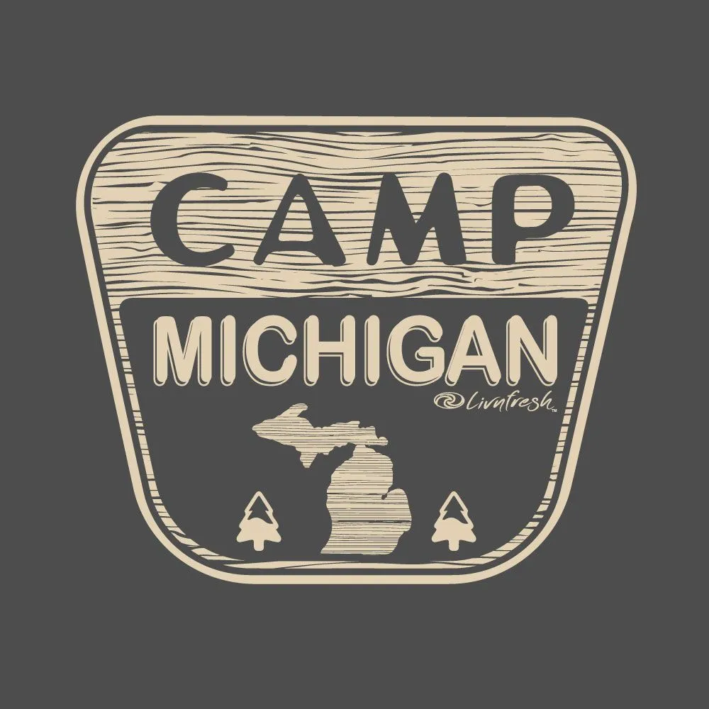 "Michigan Campground" Men's Crew T-Shirt CLEARANCE