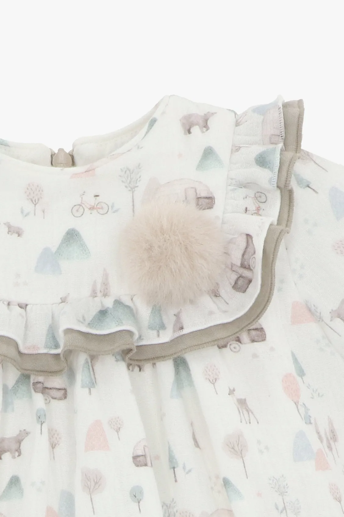 "Myla" Winter Print Dress & Bloomers