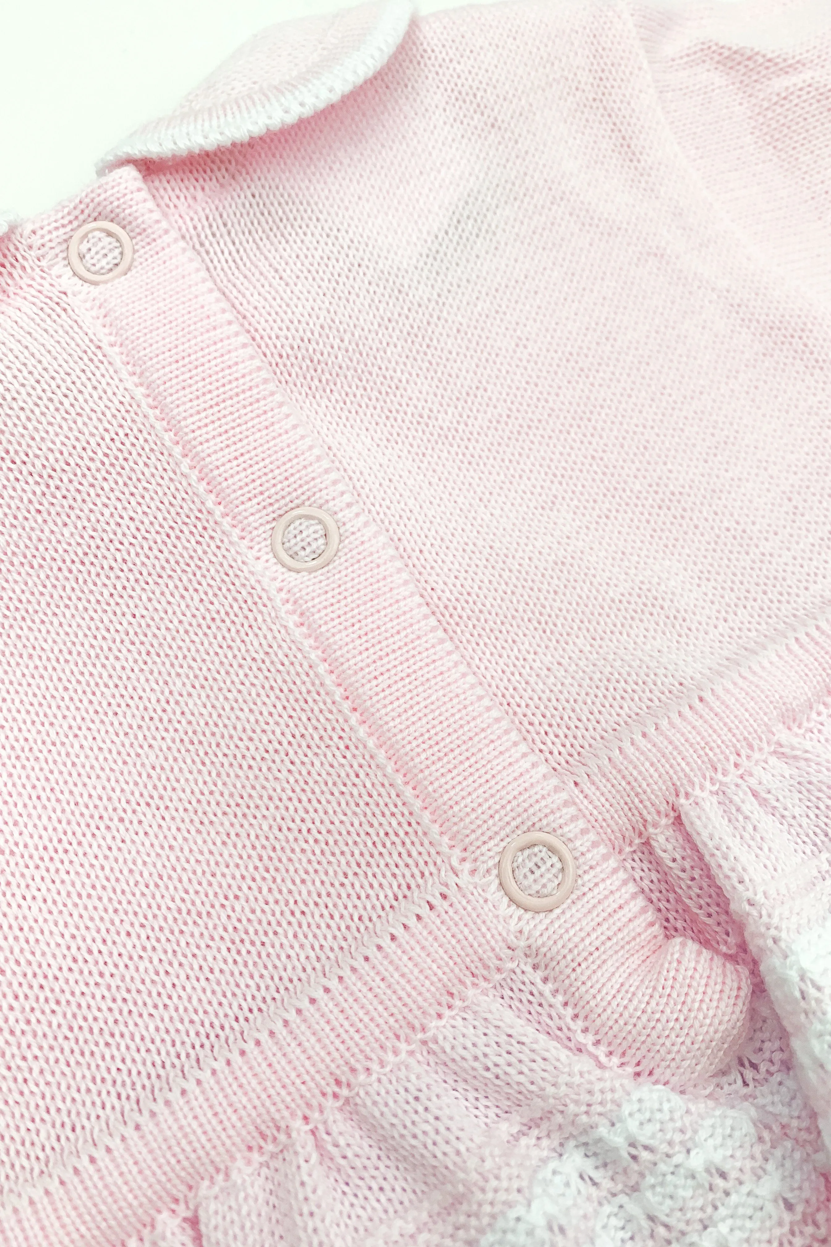 "Paula" Pink Knitted Dress & Bloomers