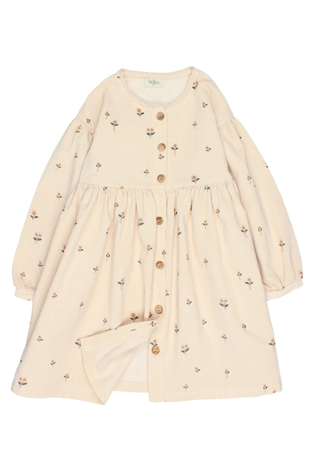 "Romilly" Embroidered Flower Cord Dress (3-6Y)
