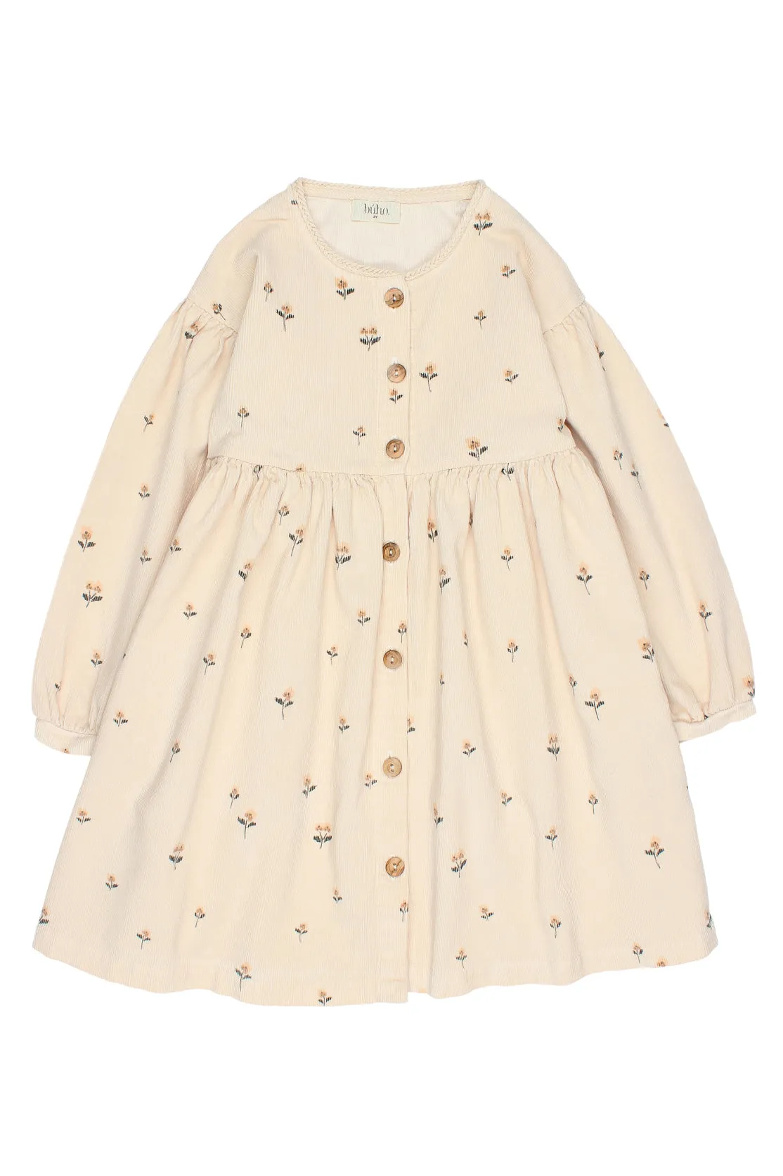 "Romilly" Embroidered Flower Cord Dress (3-6Y)