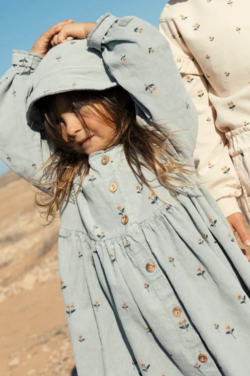 "Romilly" Embroidered Flower Cord Dress (3-6Y)