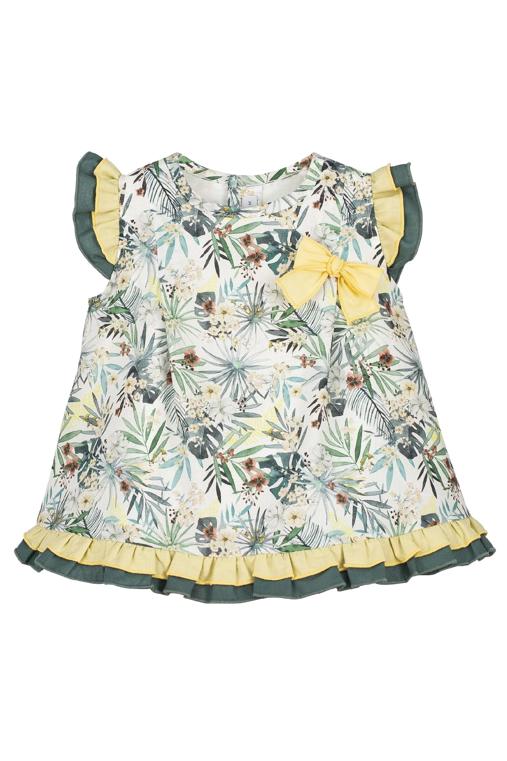 "Willa" Green Floral Dress