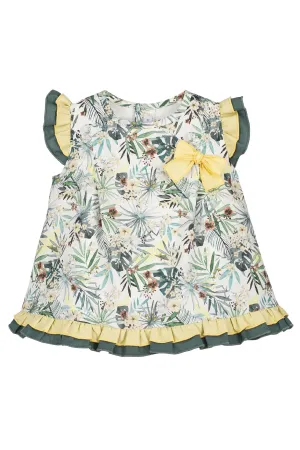 "Willa" Green Floral Dress