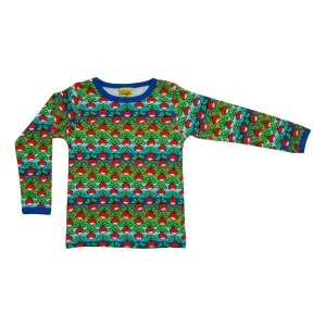 Radish Stripe - Blue/Green Long Sleeve Shirt