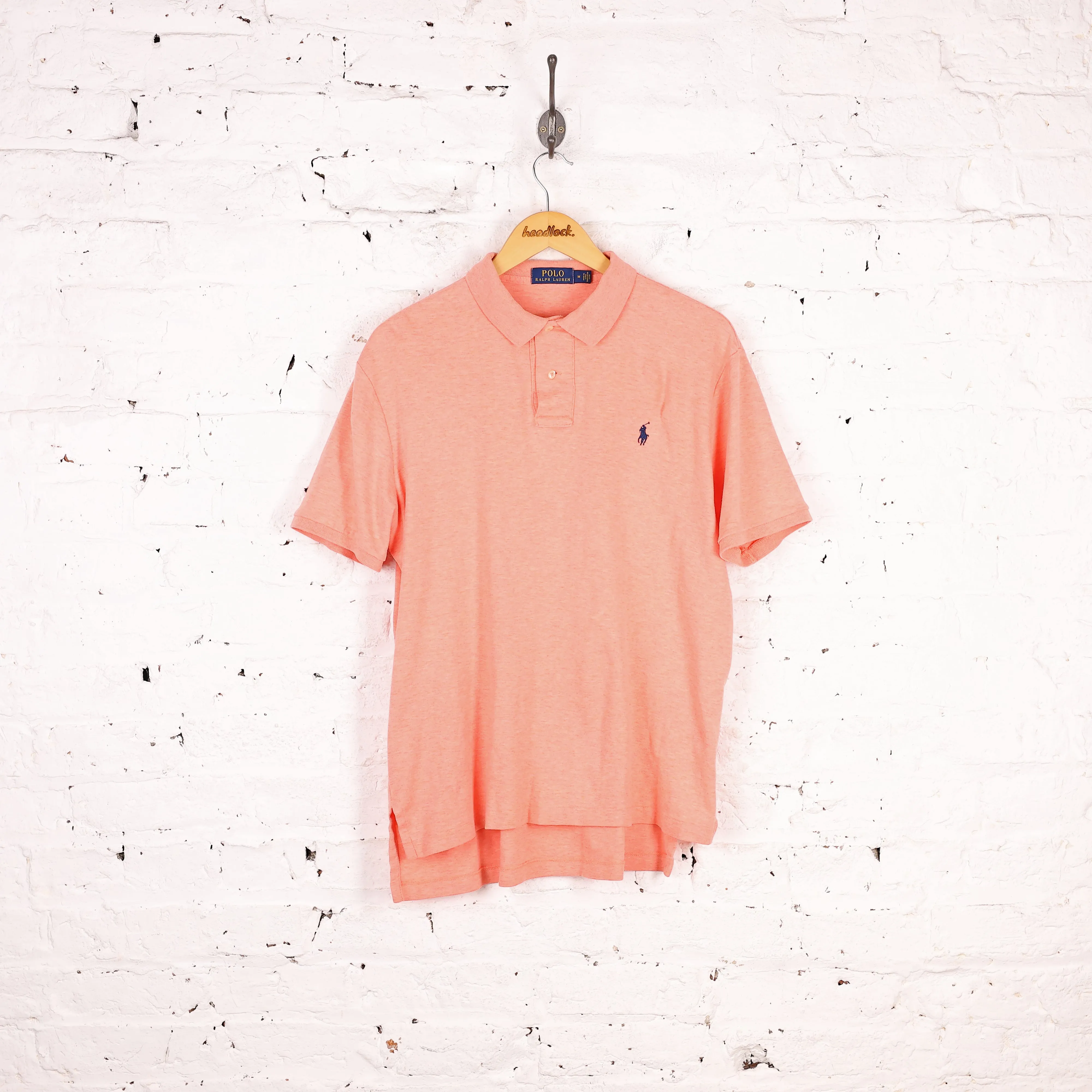 Ralph Lauren Short Sleeve Polo Shirt - Orange- M