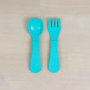 Re-Play Tiny (Fork   Spoon) Utensil Set
