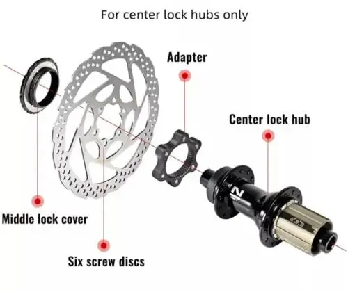 Ribble Level IS 6-Bolt To Centerlock Disc Brake Adapter