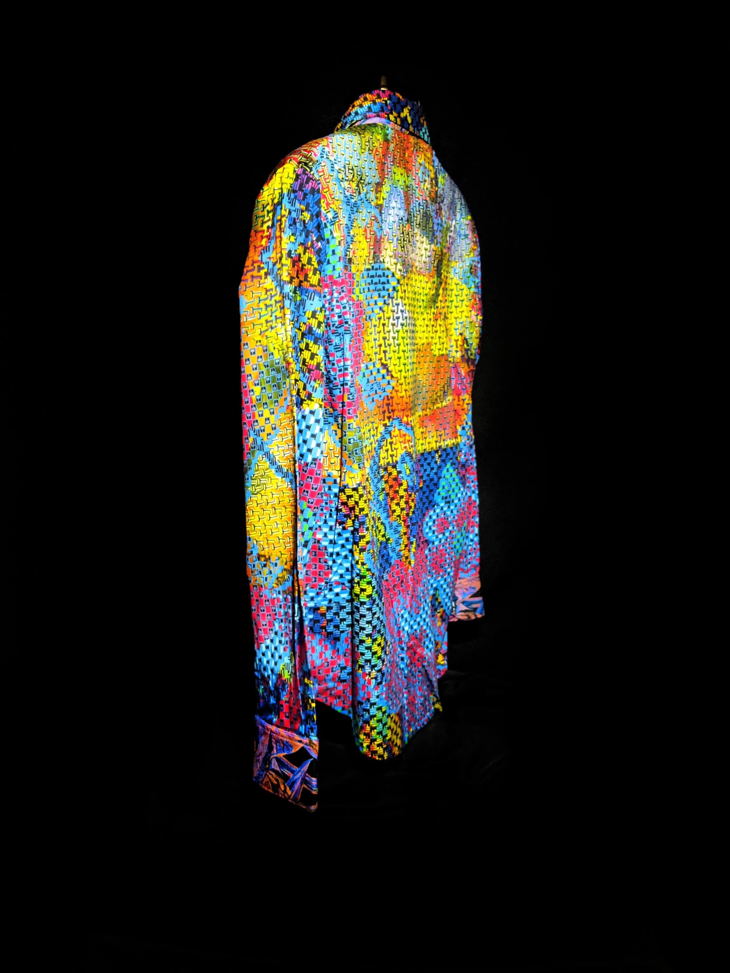 Robert Graham Hot Shot Embroidered Shirt L NEW