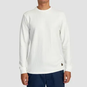 RVCA Day Shift Thermal Longsleeve T-Shirt Off White
