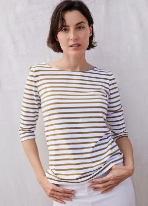 Saint James Garde Cote III Nautical Striped Sport Top With UV Protection