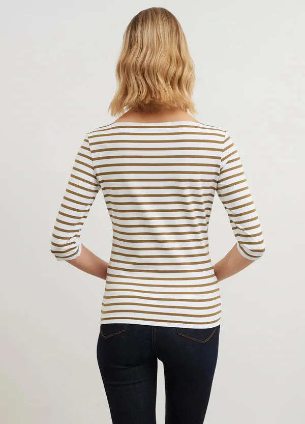 Saint James Garde Cote III Nautical Striped Sport Top With UV Protection
