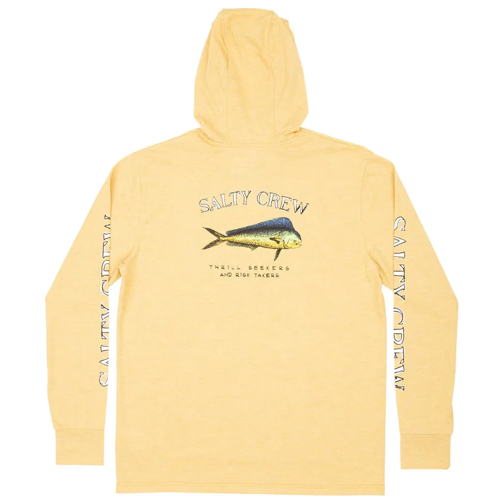 Salty Crew El Dorado Hood Tech Tee - Kelp Green