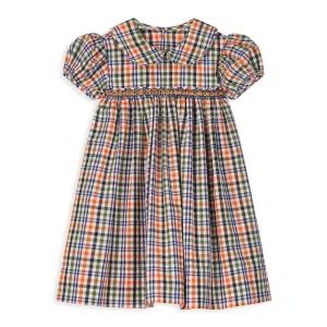 Sammy Smocked Dress -- Claiborne Plaid