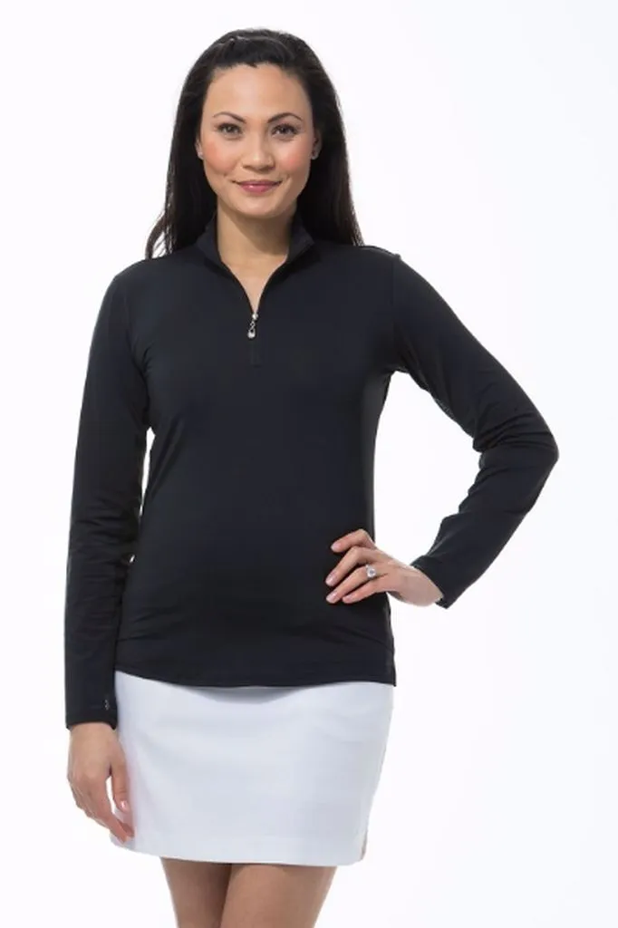SanSoleil 900602 SolTek Ice Zip Mock. Black | SPF 50
