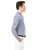 SanSoleil Mens ProTek Long Sleeve Stripe Polo - WHITE INK