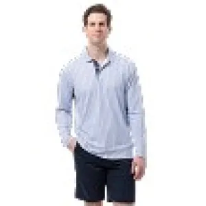SanSoleil  Mens SolTek Ice Long Sleeve Button Polo - OLD FASHION