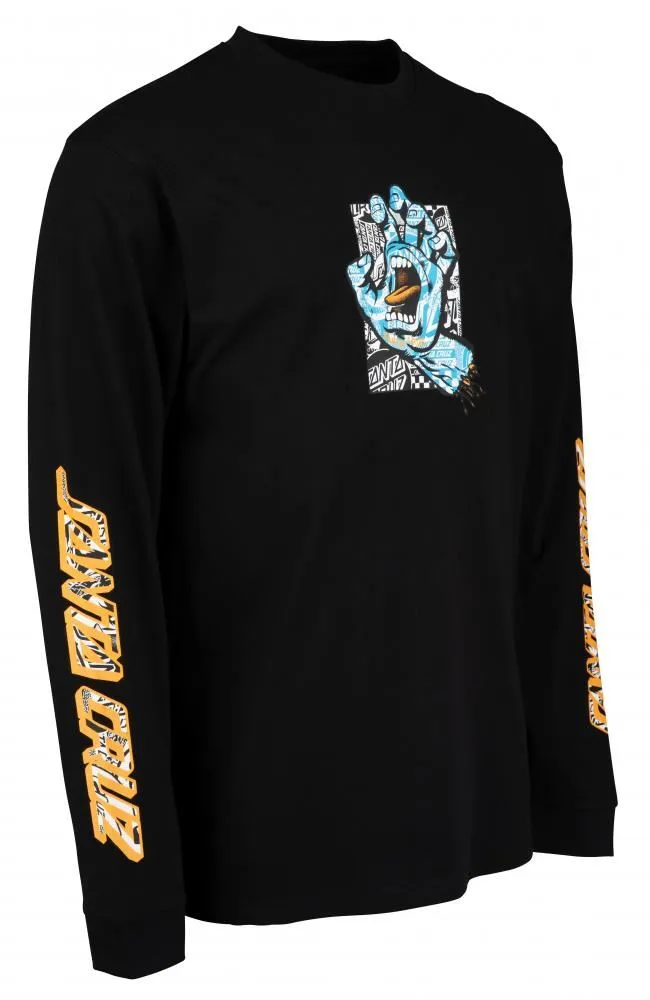Santa Cruz Longsleeve T-Shirt Flier Hand L/S T-Shirt - Black