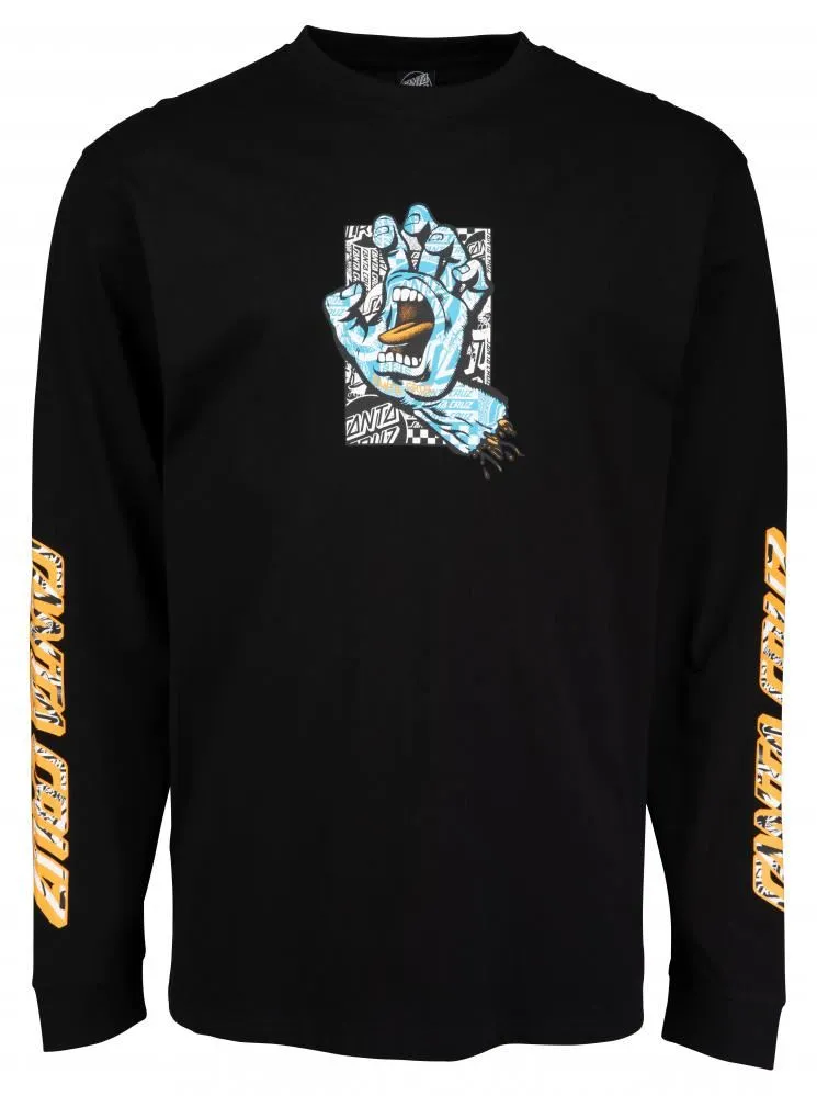 Santa Cruz Longsleeve T-Shirt Flier Hand L/S T-Shirt - Black