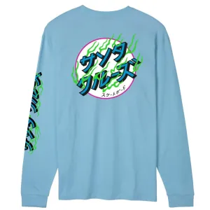 Santa Cruz Longsleeve T-Shirt Inferno Dots L/S T-Shirt - Light Blue