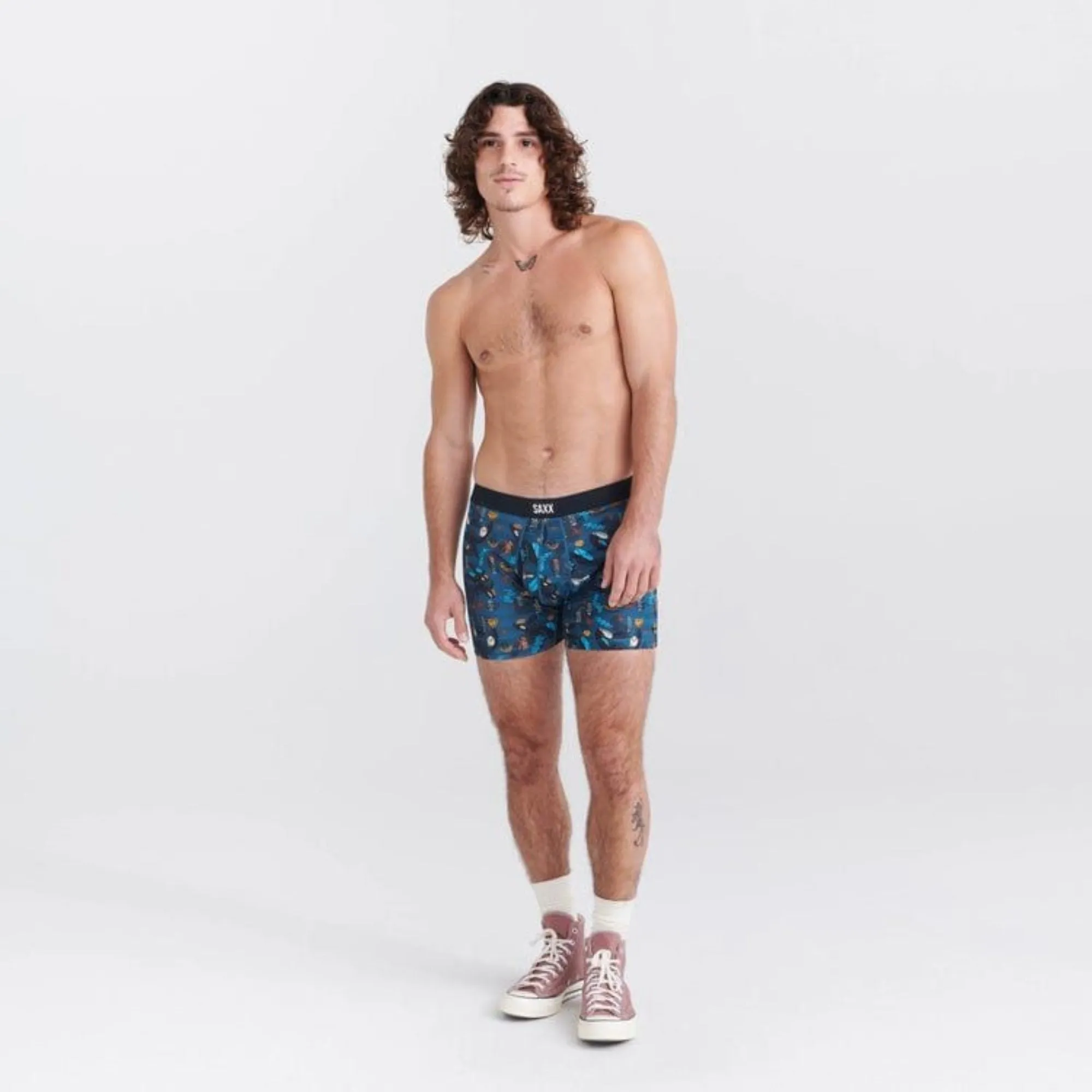 SAXX Mens DropTemp Cooling Mesh Boxer Brief