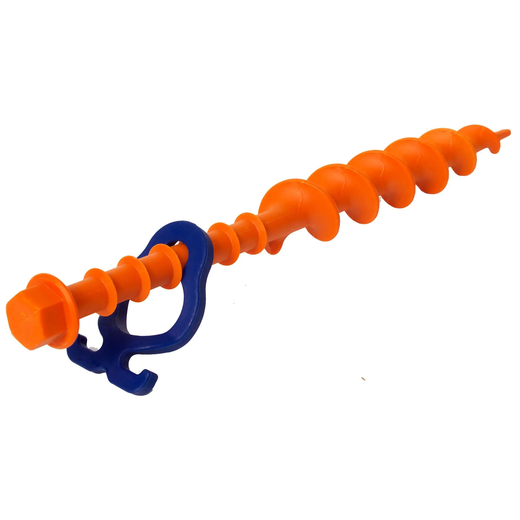 Screw-in peg Long (L) • Pack of 2 (PP12)  • Heavy Duty Large Plastic Sand Pegs • for gazebos, awnings, tents, marquees