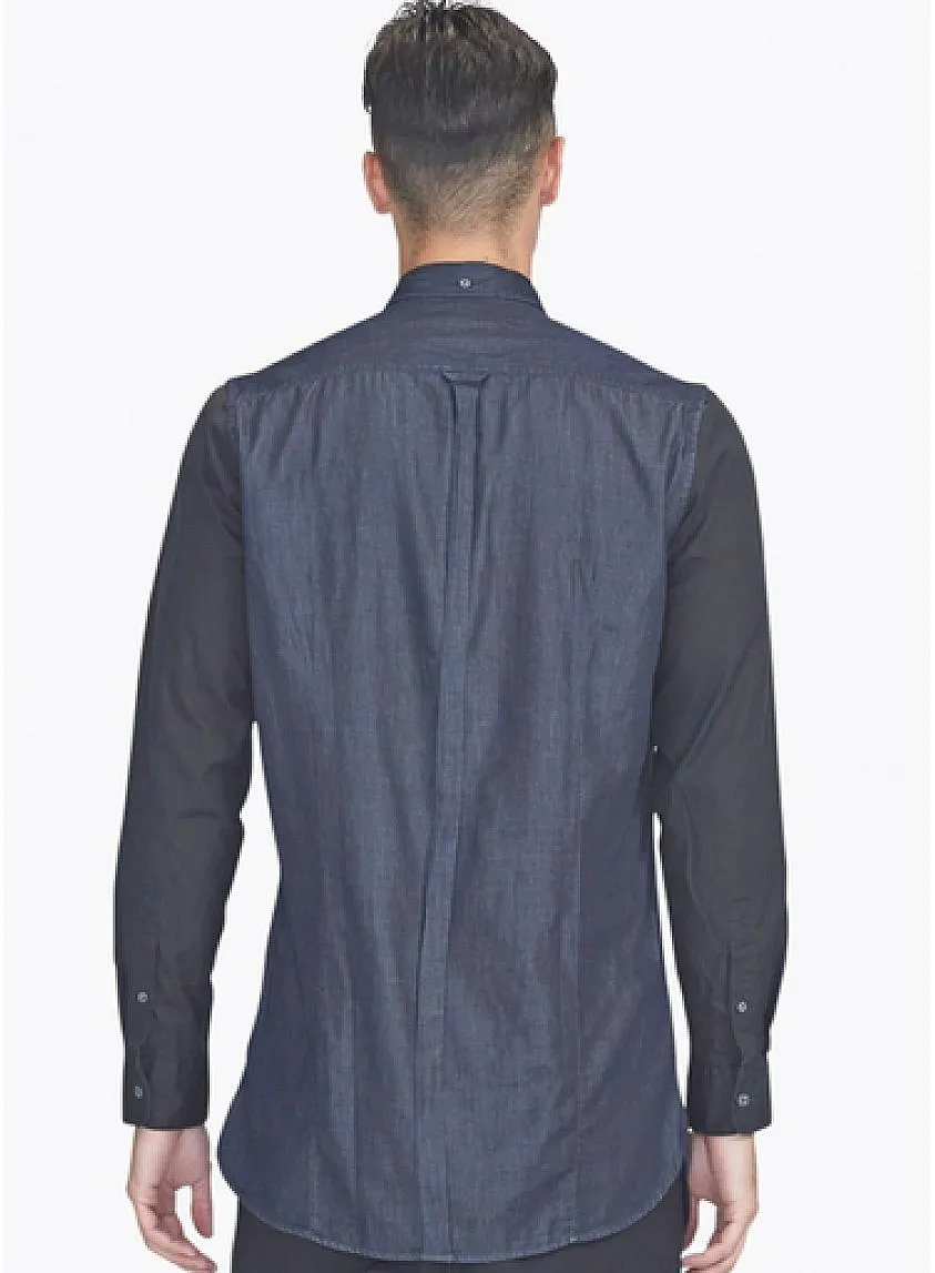 Seven Foot Long Sleeve Buttondown Shirt Indigo
